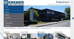 Desktop Screenshot of kremer-metallbau.de